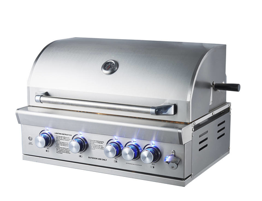 Zwarte van het de Tuingas van het Porseleinemail CSA de Grilloem bouwde de Grill van het Barbecuegas in