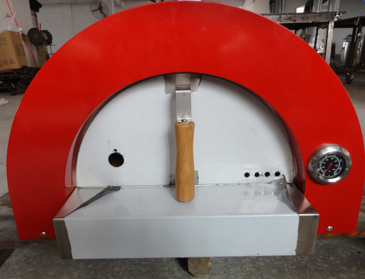 Grote pizzaovens van roestvrij staal met veel branders