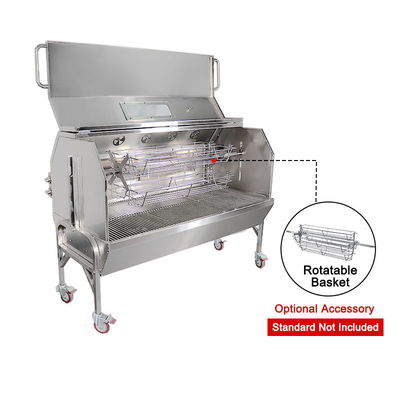 AGA-de Grill van het Roestvrij staalspit