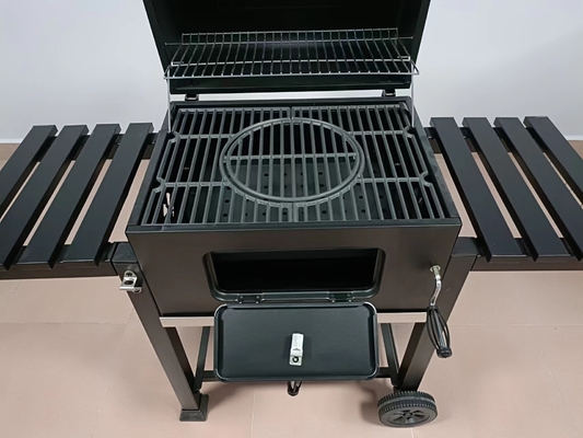 De openlucht Beweegbare Grill van de Houtskoolbarbecue