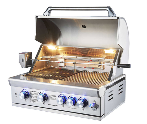 Zwarte van het de Tuingas van het Porseleinemail CSA de Grilloem bouwde de Grill van het Barbecuegas in