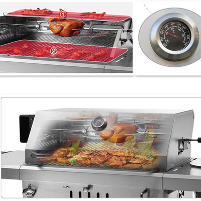 Op zwaar werk berekende van de het Gasbarbecue van AGA 201ss Grill 650MM Kitchenaid Ingebouwde Barbecue