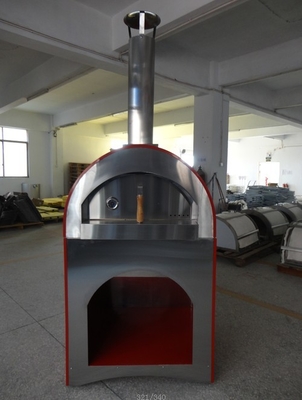 840mm van het de Oven201ss Staal van de Roestvrij staal de Houten Pizza In brand gestoken Oven Hout