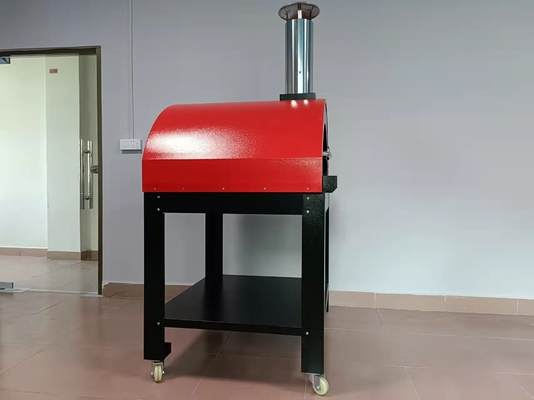 Het beweegbare Brandende Fornuis van Oven Wood Fired CSA van de Roestvrij staalpizza