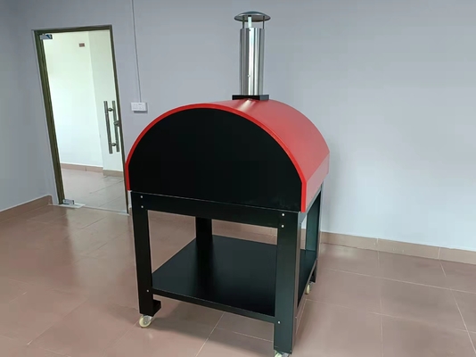 950mm Mobiele Hout In brand gestoken het Roestvrije staal Houten Oven van de Pizzaoven 201S