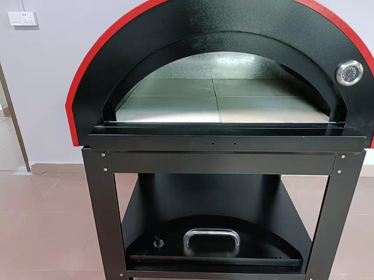950mm Mobiele Hout In brand gestoken het Roestvrije staal Houten Oven van de Pizzaoven 201S