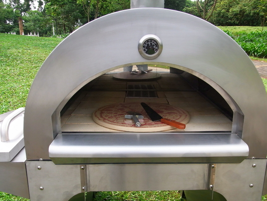750mm In brand gestoken Oven van de Roestvrij staal de Houten In brand gestoken Pizza Oven Spatula Stainless Steel Wood